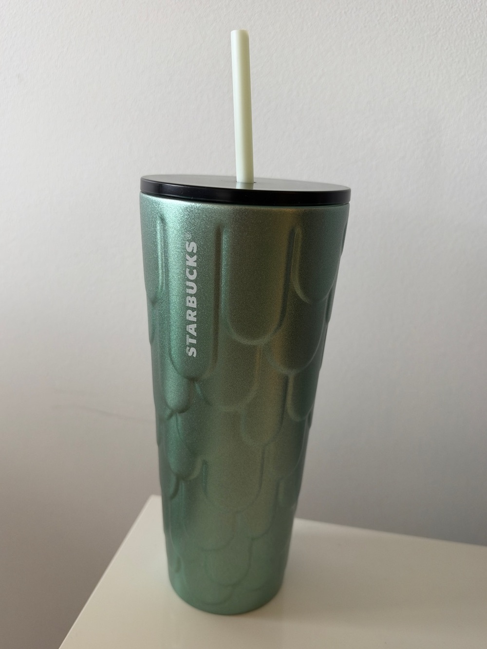 Starbucks Scales Siren Tail Green Stainless Steel 24oz Venti Cold Cup Tumbler